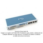 Extensor / Splitter 1x2 puertos DVI+Audio vía Cat5/Cat6 20 m